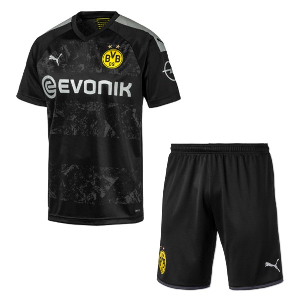 Camiseta Borussia Dortmund 2ª Kit Niño 2019 2020 Negro